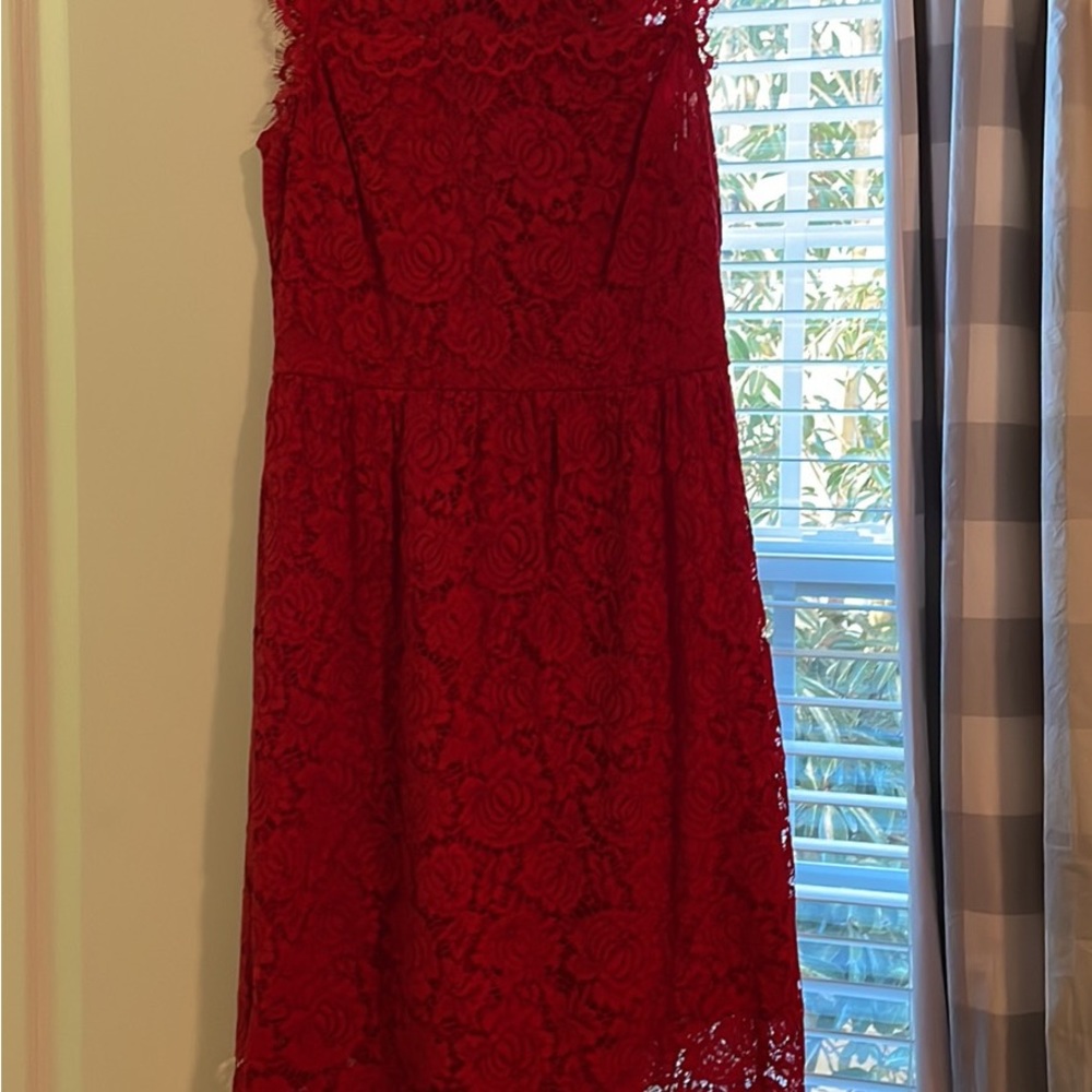 Kate spade red lace dress